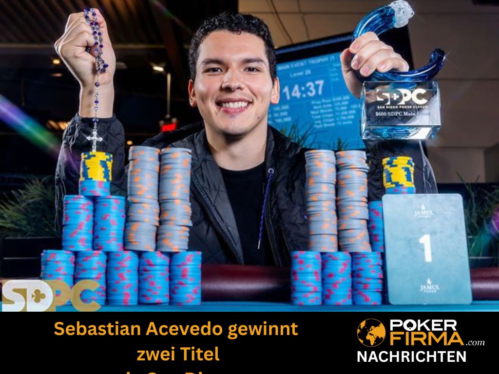 Sebastian Acevedo gewinnt
zwei Titel in San Diego