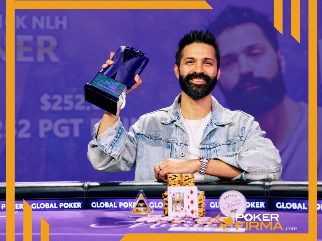 Andrew Moreno nach seinem Sieg bei den Poker Masters 2025.