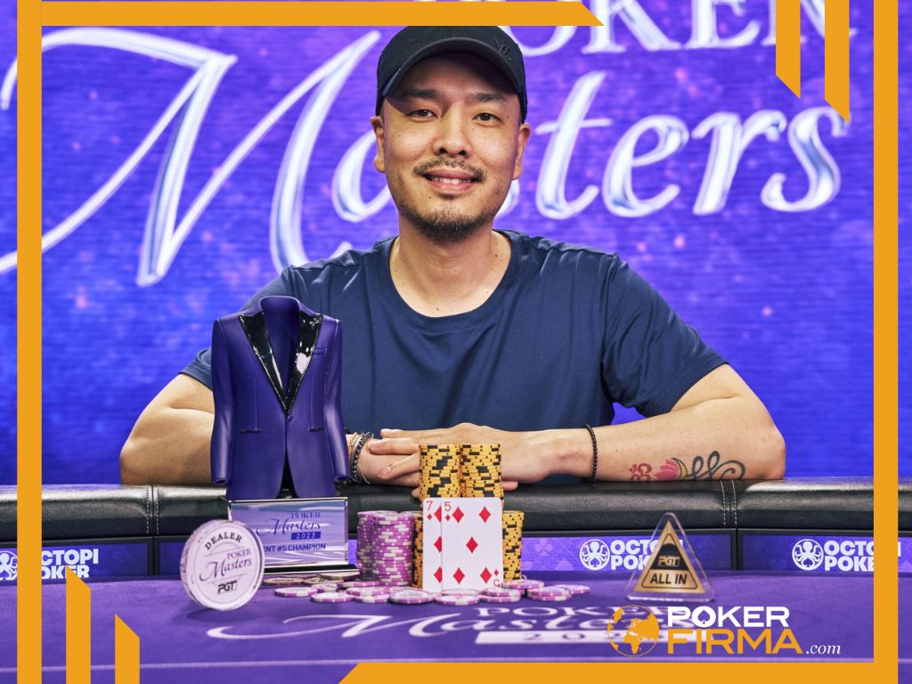 Chino Rheem nach seinem Sieg bei den Poker Masters.