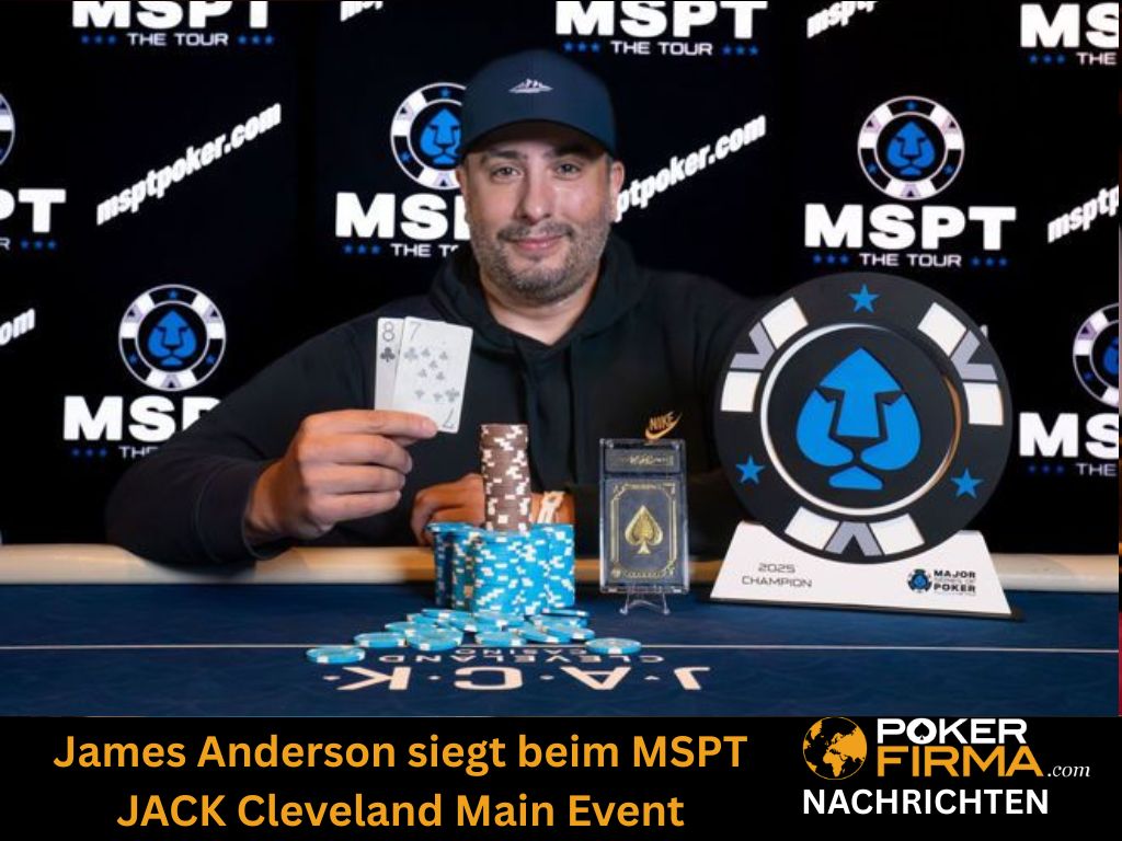 James Anderson siegt beim MSPT JACK Cleveland Main Event