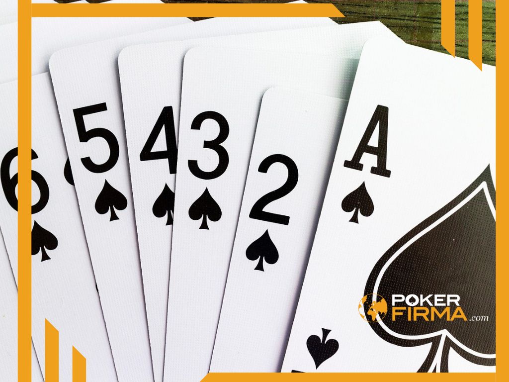 Mit einem seltenen Sieben-Karten-Straight Flush gewonnen