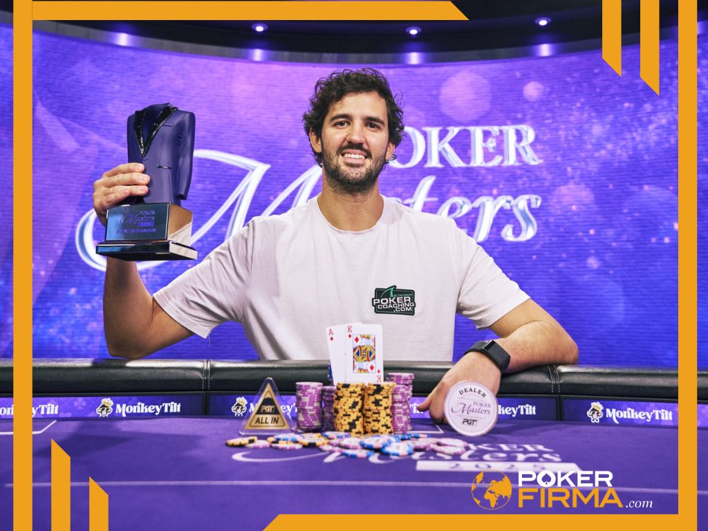 Justin Saliba nach seinem Sieg bei den Poker Masters.
