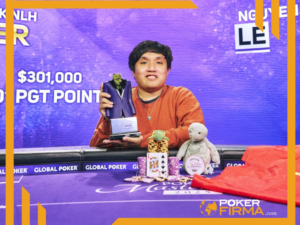 Nguyen Le nach seinem Sieg bei den Poker Masters.