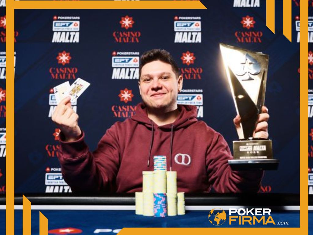 Theologis nach seinem Sieg bei der EPT Malta.