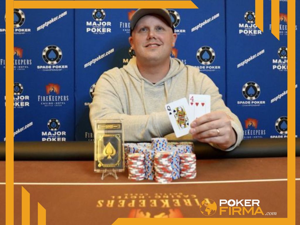 George Janssen nach seinem Sieg bei der MSPT.