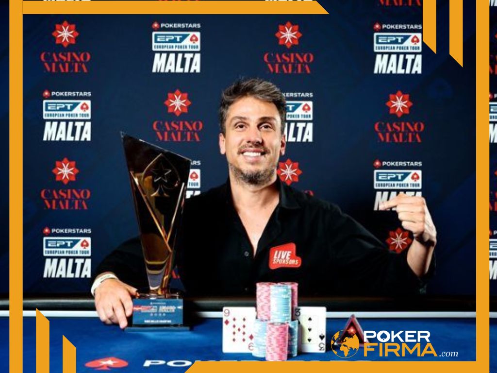 André Moreira nach seinem Sieg bei der EPT Malta.