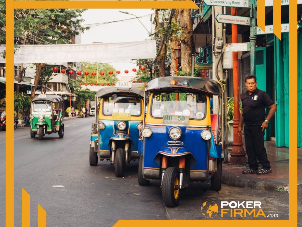 Tuktuks in Bangkok, Thailand