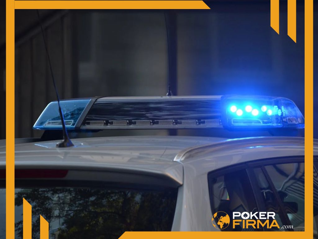 Polizei mit Blaulicht