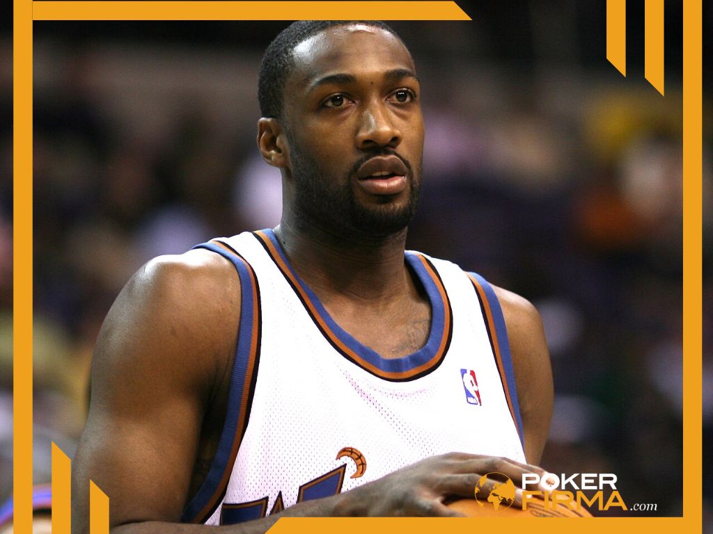 Gilbert Arenas bei einem Basketballspiel