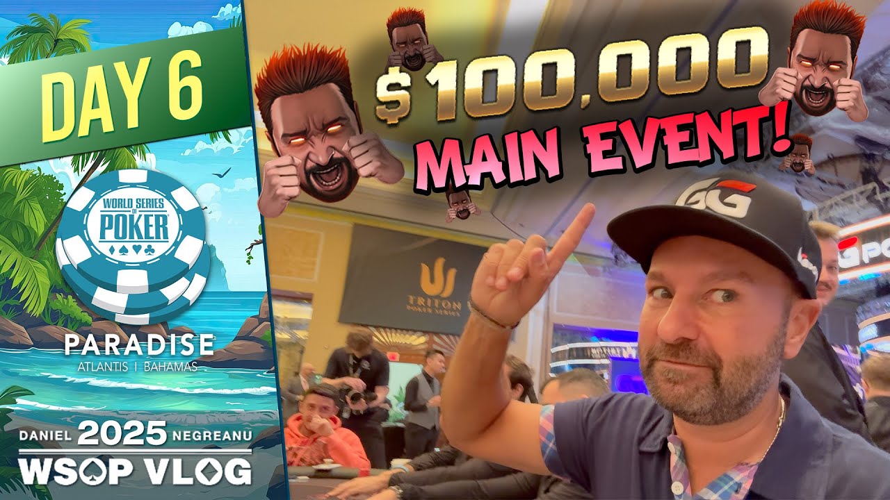 Daniel Negreanu Vlog: HUGE $100,000 TRITON MAIN EVENT!