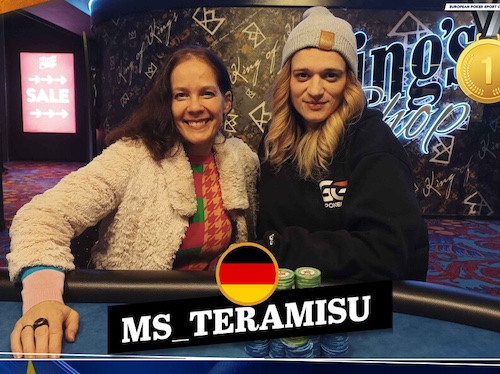 King’s EPSC: ‚Ms_Teramisu‘ siegreich im Ladies Event; Main Event feiert Bergfest