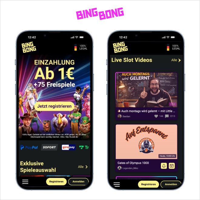 Visualisierung eines Casino Bonus und Zahlungsprozesses