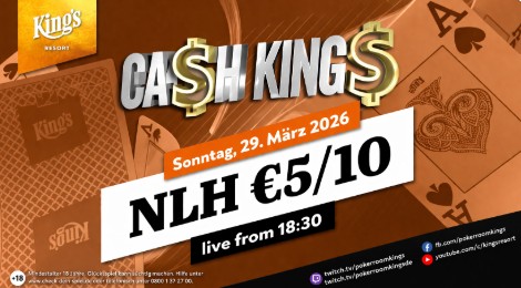 Ca$h King$ Special: Die $ZTO$ Cash Game-Runde – HEUTE ab 18.30 Uhr im Livestream