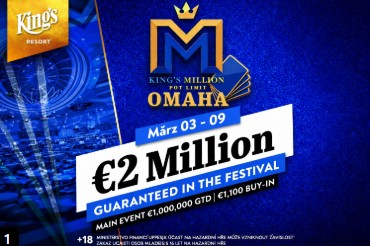 Der Startschuss für das King’s Million PLO Festival ist gefallen!