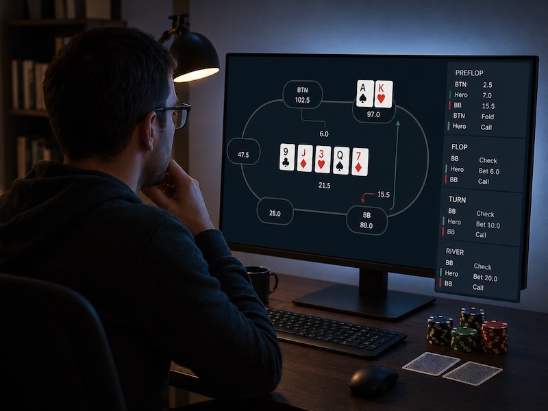 Pokerhände richtig notieren: Die Grundlage jeder guten Analyse